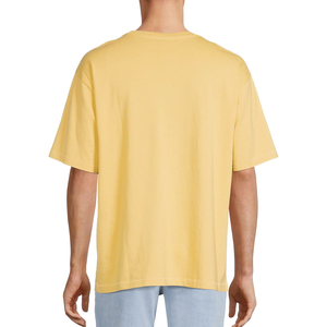 T-shirt décontracté streetwear personnalisé grande taille pour homme, en coton biologique respirant et épais, design vierge, usine OEM du Bangladesh, 100% coton - Product Image 3