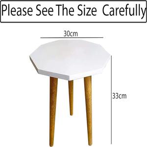 Durable Modern Antique Wooden Furniture for <b>Dining</b> Bathroom Living Room Hospital Use-Safe Side Table/End Table/Plant Stand/Stool - Product Image 3