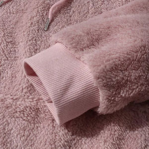 Sweat à capuche en polaire polaire mi-lourd élégant et respirant pour hommes, vêtements décontractés chauds personnalisés, sweat à capuche en sherpa pour hommes d'hiver - Product Image 5