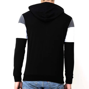 Fabricante de ropa de hombre Streetwear Sudadera con capucha Color sólido Básicos Algodón Mezclado Ropa casual Slim Fit Cómodo - Product Image 3