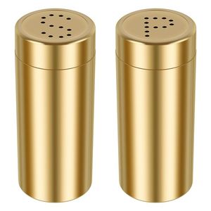 Juego de Salero y Pimentero de Latón Grabado Clásico con Cuerpo Decorativo y Bordes Redondeados Diseñado para un Estilo de Mesa Artístico - Product Image 3