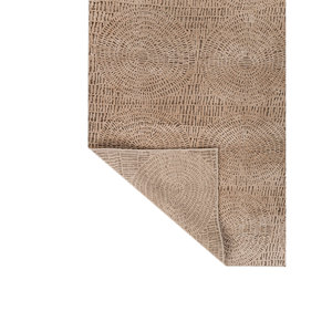 Alfombra Aprezo AKWB-3658 Beige y Marrón, Tejida a Mano con Lana y Seda de Bambú, Patrón Geométrico para Uso Doméstico - Product Image 5