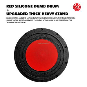 Beatello JBK Wholesale 12 Inch Rubber Drum <strong>Practice</strong> <strong>Pads</strong> <strong>Practice</strong> Silent Drum <strong>Pad</strong> Rubber Kit Set with Stand - Product Image 2