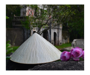 หมวกทรงกรวยใบปาล์ม หมวกพื้นเมืองของเวียดนาม - หมวกทรงกรวยแบบดั้งเดิมของเวียดนาม - Product Image 1