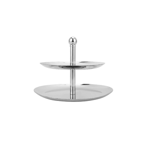 OEM Customized Classic Two-Tier <b>Cake</b> Pedestal Round Metal/Steel <b>Wedding</b> Decorative Centerpiece for Birthday <b>Cake</b> Presentation - Product Image 6