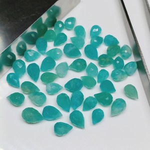 พลอยอะเมโซไนต์ธรรมชาติ 100% รูปทรงหยดน้ำ ขนาดประมาณ 3x5 ถึง 7x4.5 มม. - Product Image 2