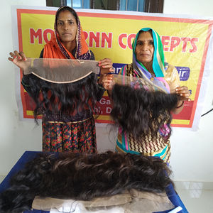 100% cheveux humains vietnamiens Remy non transformés traitement chimique aucun pur vierge soyeux longue ondulée vague profonde naturel indien paquet - Product Image 5