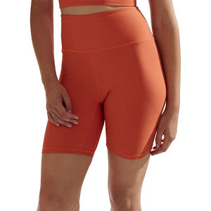 Haute qualité 2025 été taille haute Yoga pantalon solide entraînement Shorts bout à bout Leggings poches grande taille Shorts pour les femmes - Product Image 2