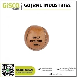 Ballon de médecine économique en cuir de qualité supérieure avec 2 panneaux Ballon de médecine en cuir fait main disponible en différentes tailles - Product Image 2