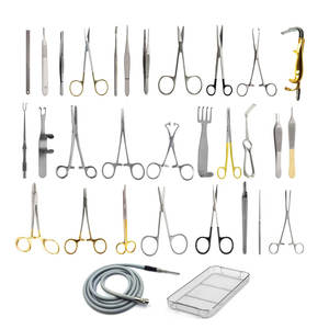 Ensemble d'instruments de chirurgie plastique à source d'alimentation manuelle Outils de chirurgie plastique à base chirurgicale en acier inoxydable - Product Image 1