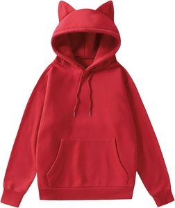 เสื้อสเวตเตอร์ผ้าคอตตอน400 100% ใส่ได้ทั้งชายและหญิง, เสื้อฮู้ดผ้าเกล็ดปลาน้ำหนักมากมีฮู้ดเสื้อใส่เล่นโลโก้ได้ตามต้องการ - Product Image 2