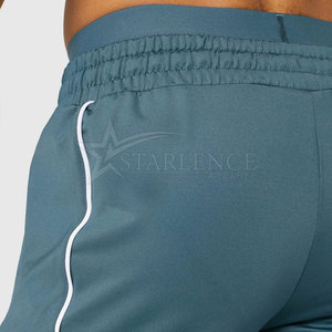 กางเกงขาสั้นออกกำลังกายผ้าฝ้าย100% สำหรับผู้ชายดีไซน์ทึบกางเกงเอวขนาดกลางสำหรับผู้ใหญ่ใหม่ล่าสุด - Product Image 6