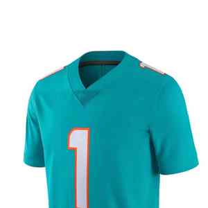 Camiseta de fútbol americano de gran tamaño unisex último estilo ropa de calle superior transpirable de talla grande bajo MOQ camiseta de fútbol americano - Product Image 5