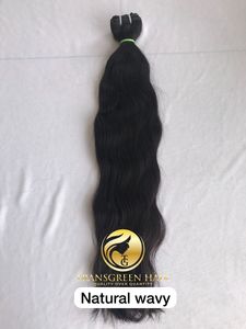 Paquetes ondulados de calidad superior del templo del sur de la India de primera calidad 100% DE EXPORTACIÓN DE 10 ''a 34'' En stock Proveedor de extensiones de cabello de un solo donante - Product Image 2