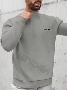 Meilleur design 100% coton sweat ras du cou sweats à capuche de haute qualité pour hommes nouveau tissage inversé pour l'automne - Product Image 3