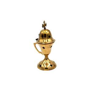 Christmas Decorative Brass <b>Incense</b> Burner Cross Top Best Selling Modern Design <b>Incense</b> Burner and Holder for Church Accessories - Product Image 2