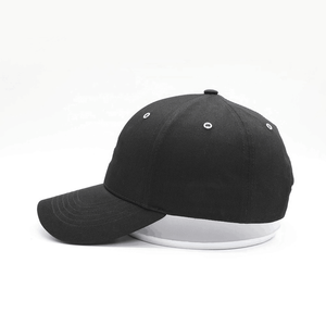 Casquette de baseball en toile personnalisée unisexe à 6 panneaux Nouveau style de rue sportif Couleur unie Tissu imperméable Pare-soleil brodé Logo pour hommes - Product Image 2