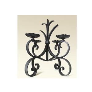 Bougeoir élégant en métal avec design forgé patine rustique style moderne touche raffinée pour Noël décoration de maison ou d'événement - Product Image 1