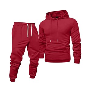 Survêtement en coton de haute qualité-Sweat à capuche et jogger pour hommes - Product Image 1