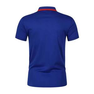 เสื้อโปโลแขนสั้นผ้าคอตตอนระบายอากาศสำหรับผู้ชายเสื้อโปโลปักโลโก้พลัสไซส์ผ้าคอตตอนลำลอง - Product Image 6