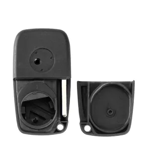 <span class=keywords><strong>Coque</strong></span> de clé de voiture 3 boutons de remplacement pour <span class=keywords><strong>Fiat</strong></span> 500 Punto Stilo Ducato <span class=keywords><strong>Panda</strong></span> Doblo Bravo Boîtier de télécommande pliable avec couvercle de batterie - Product Image 3