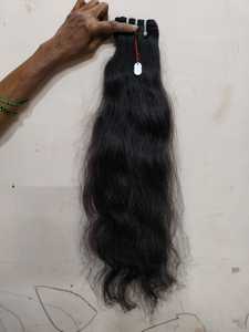 100% sin procesar indio Remy solo donante cabello crudo tejido Color Natural extensiones de cabello humano suave máquina de trama doble Chennai - Product Image 5
