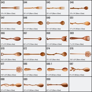 Cuillère en bois de qualité supérieure pour manger des cuillères en bois faites à la main cuillères en bois naturel pour soupe café salade vente en gros - Product Image 2