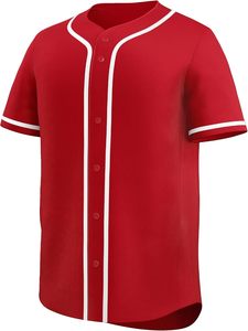 Maillot de baseball personnalisé Softball boutonné sublimé uniforme matériel sergé broderie nom de l'équipe numéro séchage rapide jeunes hommes - Product Image 5