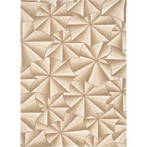 Alfombras de Lana Tejidas a Mano Pathways Gold, Estilo Boho Geométrico, Alfombra Rectangular Tradicional China de 10 mm para Pasillo, Dormitorio, Ptwl-308 - Product Image 1