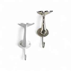 Crochet en fer poli en forme de J tendance pour l'organisation de la salle de bain, de la chambre, de l'intérieur et des espaces extérieurs - Product Image 5