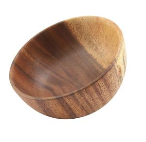 Venta caliente Ensaladera de madera de acacia Vajilla de tamaño personalizado con acabado natural para hoteles para servicio de alimentos a precio barato. - Product Image 2