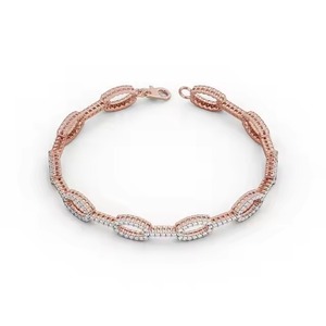 Bijoux fins Bracelet en diamant cultivé en laboratoire VVS pour hommes et femmes Bracelet en diamant directement du fabricant indien - Product Image 2