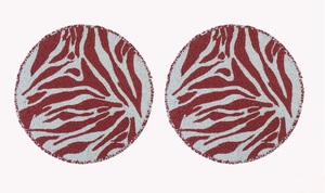 Best Classic Style Red & White Tableware Decorative <b>Placemats</b> Glass <b>Beads</b> for Parties & Other Functions Designed Theme Design - Product Image 5