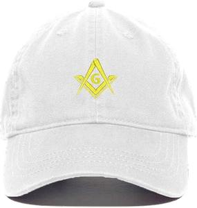 Gorra de Béisbol con Símbolo Masónico de Diseño Tecnológico, Bordada en Algodón, Ajustable, Tipo de Tela 100% Algodón - Product Image 6