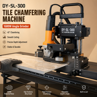 Machine automatique de chanfreinage de carreaux DY-SL-300 1680W, Meuleuse de cinquième génération, Module de chanfreinage et de rainurage de haute précision, Meuleuse d'angle