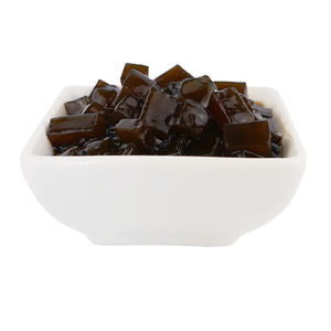 เยลลี่บุกน้ำตาลทรายแดงนุ่ม (หั่นเต๋า) พร้อมน้ำเชื่อม สำหรับชานมและของหวาน - Product Image 5