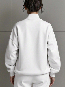 Custom <b>Women's</b> Winter Lined Casual <b>Sweatshirts</b> with Front Logo Breathable & Anti-shrink-Custom Colors & Sizes OEM Service - Product Image 6