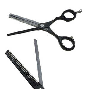 Hair Cutting Scissors <b>Set</b> with <b>Razor</b> Stainless Steel Scissor <b>Set</b> Wiith Leather Case - Product Image 2