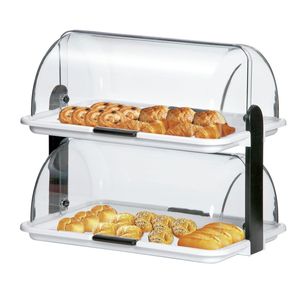 ตู้โชว์พลาสติกสองชั้นสำหรับเก็บขนมปัง - Product Image 1