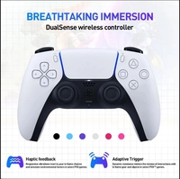 Volant de jeu sans fil Bluetooth avec bouton Turbo, moteur à vibration, boutons programmables, prise casque et ventouses pour