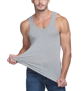 Camiseta sin Mangas de Algodón y Elastano Ajustada al Cuerpo, Personalizada al por Mayor en China - Product Image 5