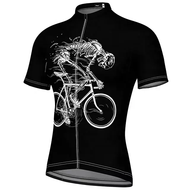 Gepersonaliseerde Sublimatie Heren Wielershirt Snel Droog Outdoor Fiets Kleding Voor Zomer Duurzame Plus Size Voor Fietsers