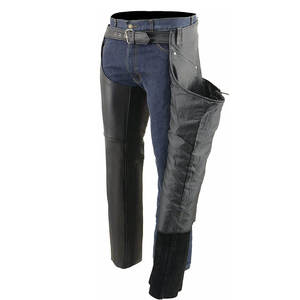 Chaps de cuero profesional para motociclista Chaps de cuero de diseño superior personalizado para la venta - Product Image 5