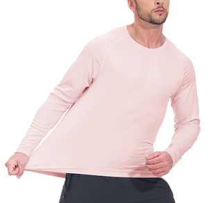 Best <b>Men's</b> Slim Fit Quick Dry Compression Long Sleeve Rash Guard Round Collar Top with Knitted Fabric <b>Base</b> <b>Layer</b> 2026 <b>men</b> - Product Image 3
