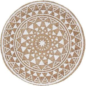 พรมปอกระเจาแบบถักลายสำหรับวางบนพื้นทำจากธรรมชาติมีรูปลักษณ์ใหม่ - Product Image 2