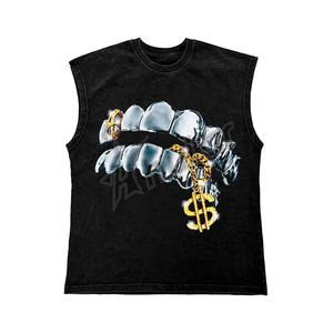 2025 lavado ácido logotipo personalizado de los hombres de gran tamaño recortada Boxy camisetas de alta calidad 100% algodón 260 gramos tejido de punto sólido - Product Image 2