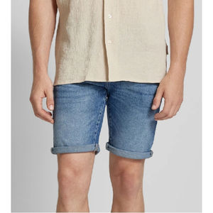 Short en jean unisexe pour l'été, séchage rapide, délavé à l'acide, style décontracté avec poches - Product Image 6