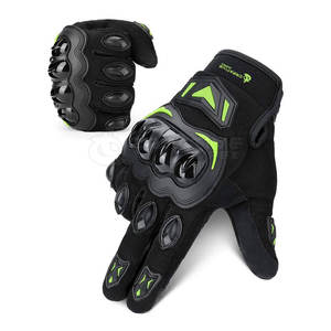 Guantes de cuero para motociclista con pantalla táctil, antideslizantes, a prueba de viento, para deportes al aire libre, disponibles en Pakistán - Product Image 1