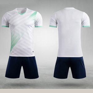 Men's Short Sleeve <b>Soccer</b> Jersey and Training Shorts Set Wholesale Football Uniforms - Product Image 1