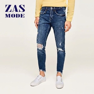 Jeans Factory Direct Sales Summer and Autumn New Slim Straight Boys <b>Trousers</b> Casual Breathable Wear Men's Pants Denim Jeans - Product Image 1